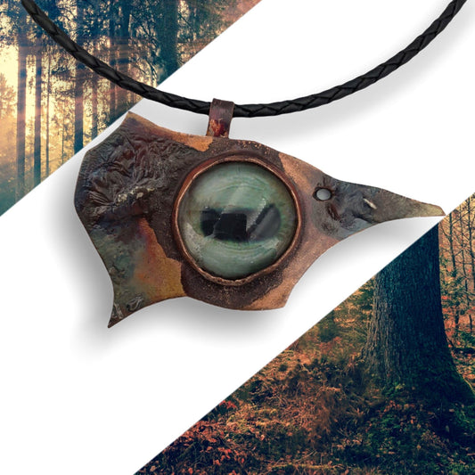 Abstract Woodpecker Necklace