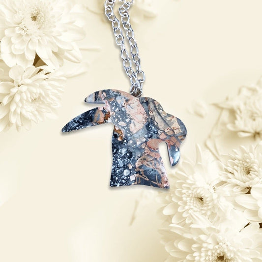 Maligano Jasper Goat Head Necklace