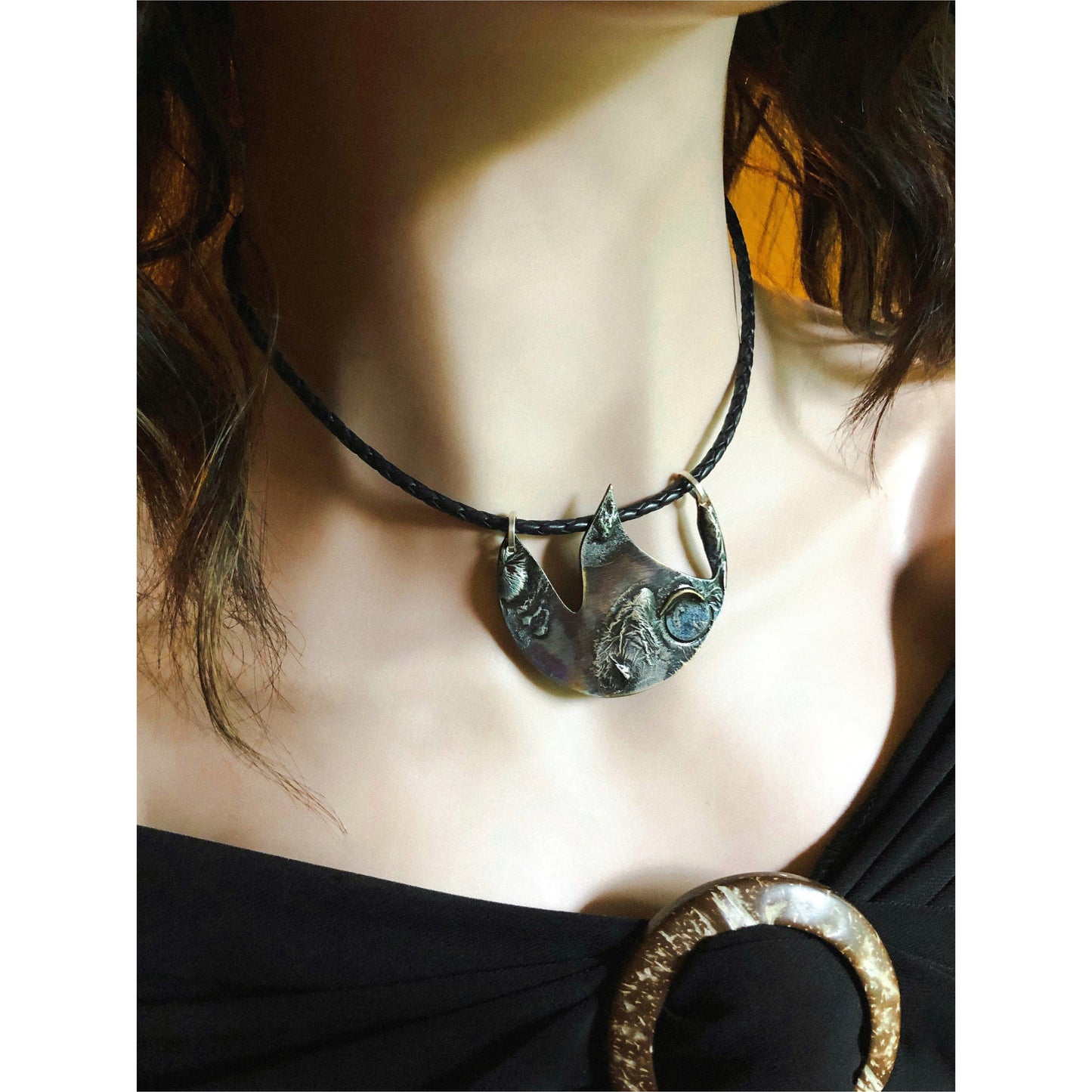 Abstract Mountains Necklace