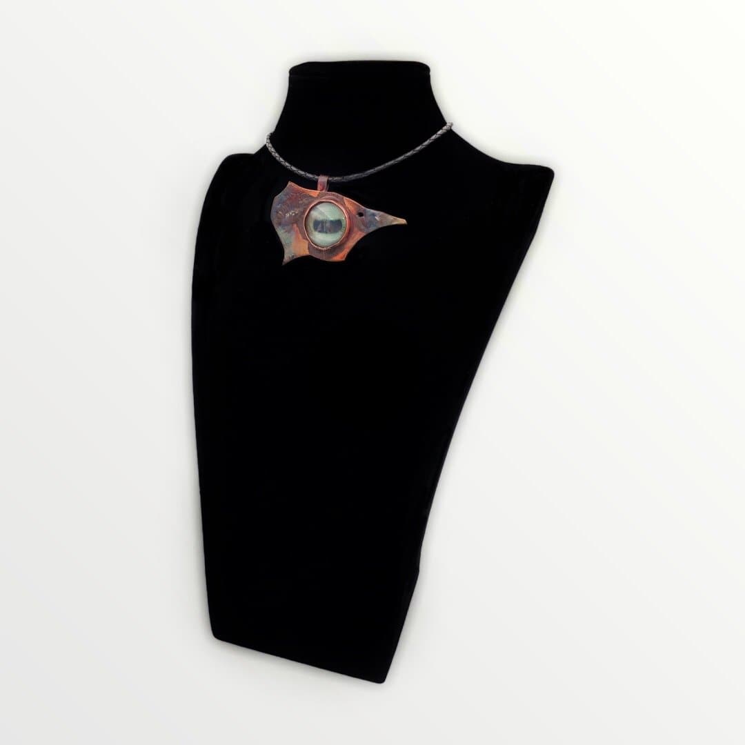Abstract Woodpecker Necklace