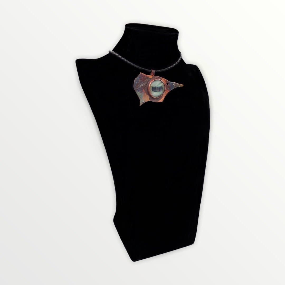 Abstract Woodpecker Necklace